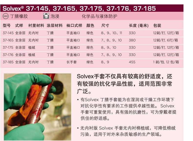 Ansell加厚防滑丁腈橡膠手套(圖2)